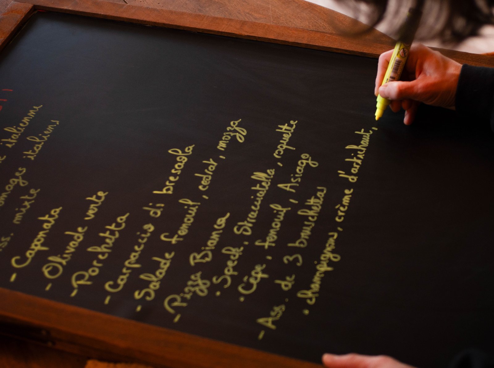 Menu restaurant Le picardeau